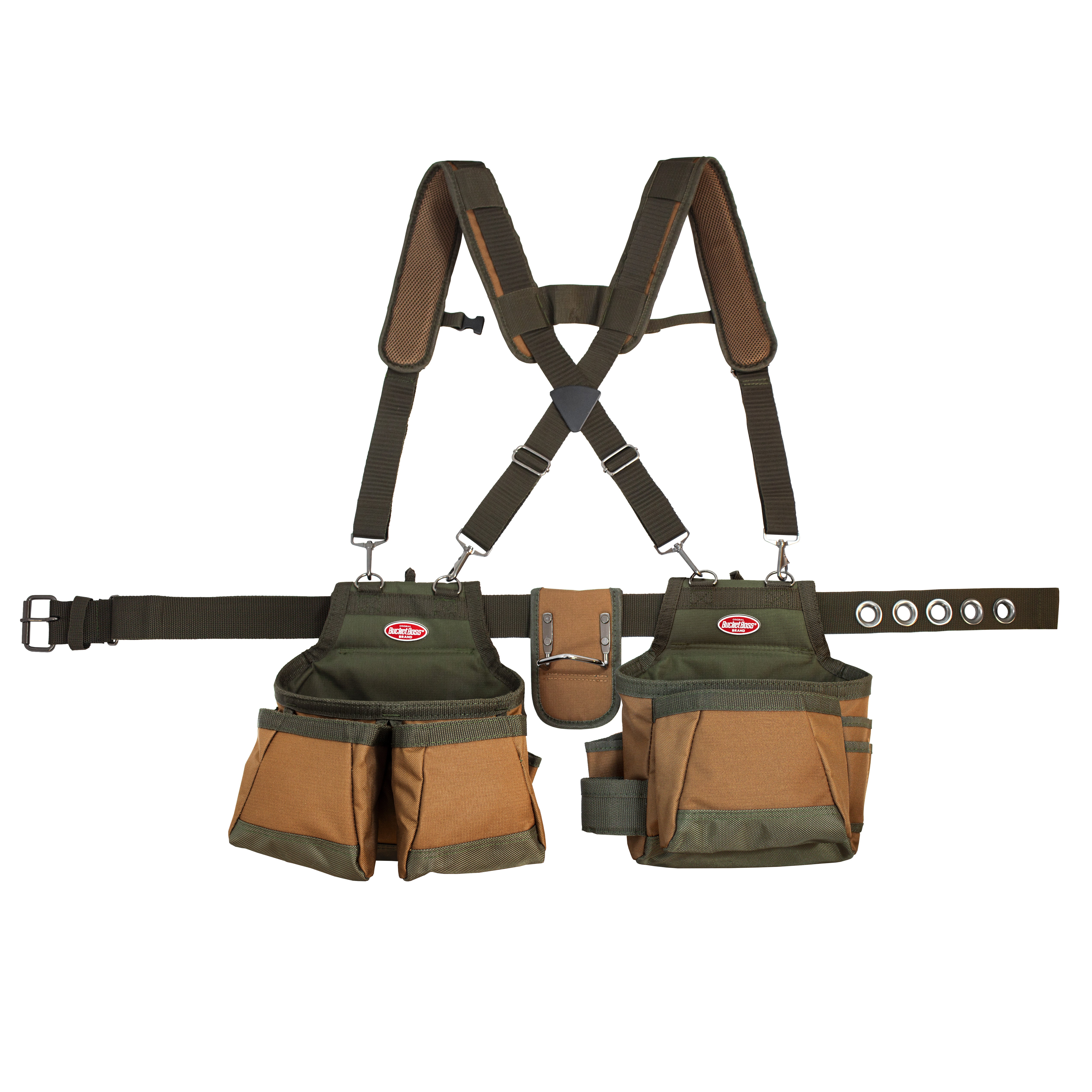 Tool Belts 50100 Pack of 2 Original Series Airlift Tool Belt with Suspenders Bucket Boss