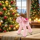 thumbnail image 4 of Peluche de camello del desierto | Peluche realista con joroba geométrica | Tela suave y aterciopelada para niños | Rosa, azul o blanco | Regalo perfecto para las fiestas y decoración del hogar, 4 of 6