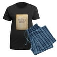 thumbnail image 5 of CafePress - Vintage Pink Royal Crown Pajamas - Women's Short Sleeve Print T-Shirt and Pants Dark Cotton Pajama Set, 5 of 7