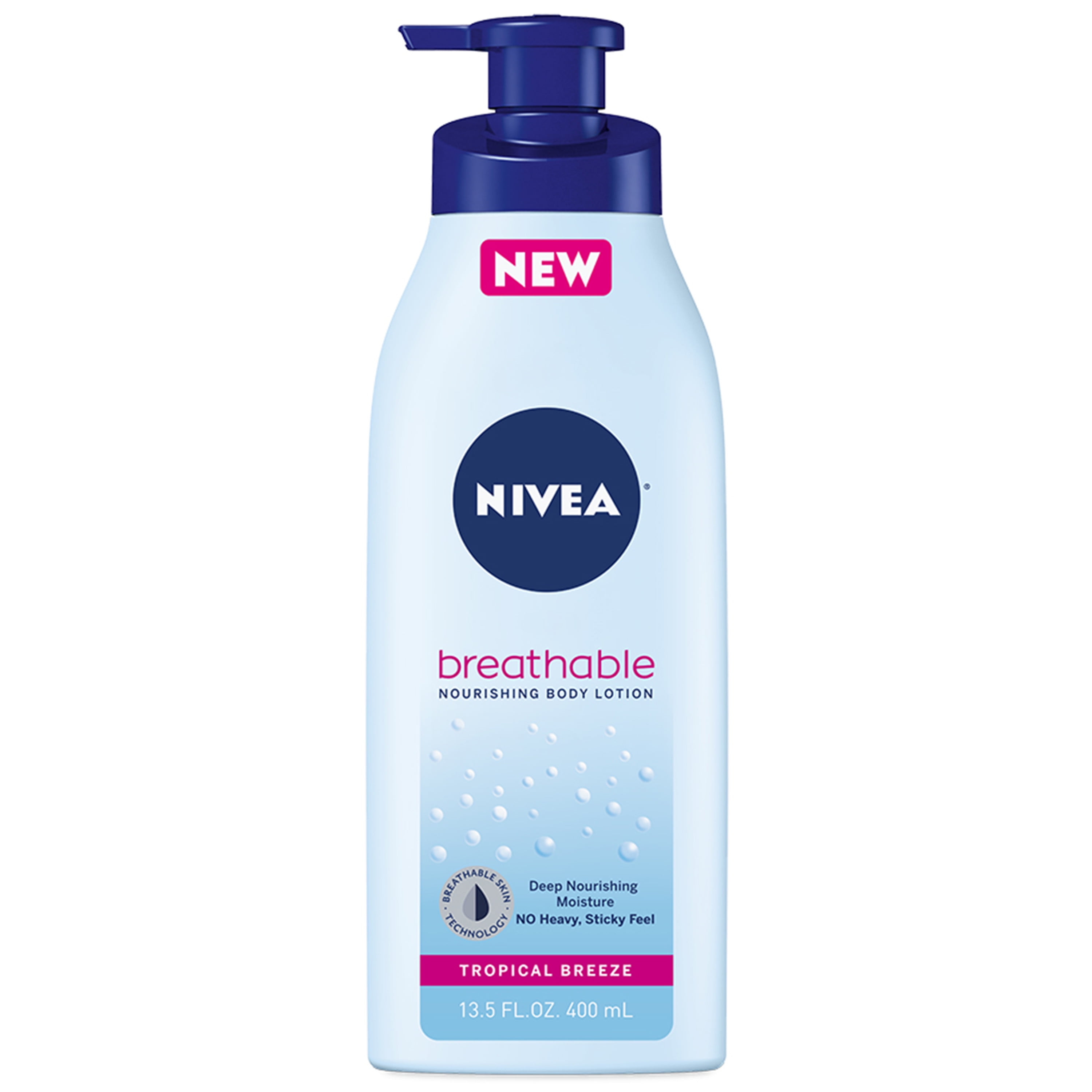 NIVEA Breathable Nourishing Body Lotion Tropical Breeze, 13.5 oz