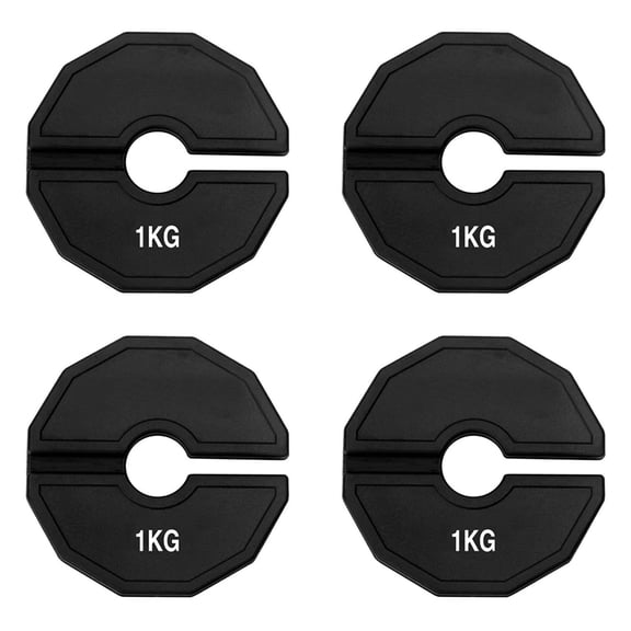 4 x barbell plate-Black