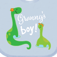 thumbnail image 4 of Inktastic Granny Boy Grandson Dinosaur Boys Baby Bib, 4 of 4