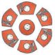 thumbnail image 5 of Round Table Placemats Set Of 7 Wedge Placemat With Centerpiece Round Mat Heat Resistant Table Mats Washable, 5 of 5