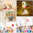 thumbnail image 3 of Ballon LVMOQIQIU 40 Pouces Blanc Numéro 17 Blanc Crème 2 Pcs, 3 of 6