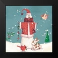 thumbnail image 2 of Eisner, Viv 15x15 Black Modern Framed Museum Art Print Titled - Folk Snowman II, 2 of 5