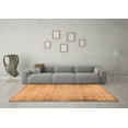 thumbnail image 3 of Ahgly Company Indoor Square Abstract Orange Modern Area Rugs, 4' Square, 3 of 4