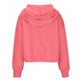 thumbnail image 5 of 2025 New Fashion Plus Size European And American Women's Solid Color Loose Long Sleeved V-neck Sweatshirt Long Sleeved V-neck Top/shirt, 5 of 9