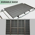 thumbnail image 5 of Mondawe 4-Seat Outdoor Glider Benches with Canopy, Retro Metal Glider Chair with Aluminum Frame, Patio Swing Chair for Outside,Garden,Lawn, 5 of 6
