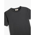 thumbnail image 3 of Basic T-Shirt Crew Neck Short Sleeve Cotton, 3 of 3