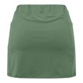 thumbnail image 5 of Iugvhana Womens Skorts with Pockets Lightweight Tummy Control Plus Size Skorts for Women High Waist Solid Color Athletic Sports Skirt Shorts Green#05 XXXXL, 5 of 5