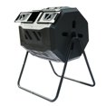 thumbnail image 4 of Garden Composting Tumbler, 42 Gallon Capacity With 2 Chambers Dual Rotating, Outdoor Yard Compost Bin, W/Sliding Door & Solid Steel, 4 of 19