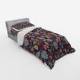 thumbnail image 3 of Ambesonne Flower Bedding Set 4 Pcs, Doodle Scattered Dots, Queen, Multicolor, 3 of 3