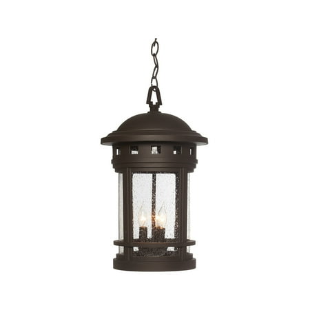 

Oil Rubbed Bronze Tone Finish Outdoor Pendant 11 Wide Candelabra Base 3 Light Fixture