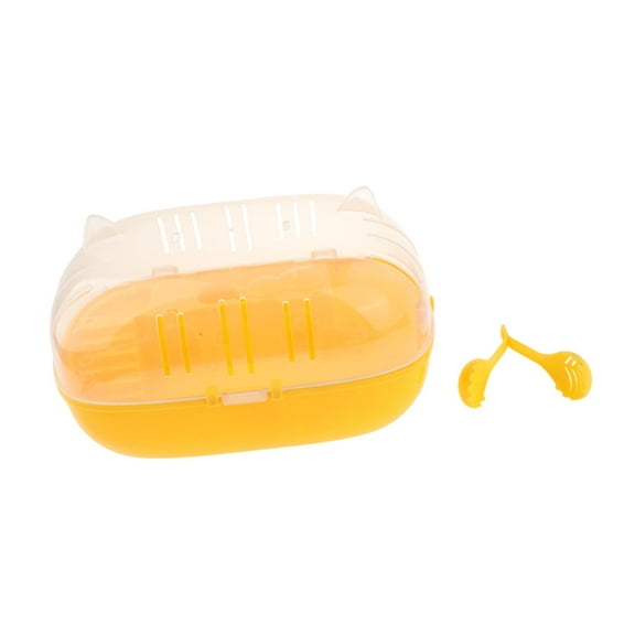 balikha Portable Hamster Cage Chinchillas Carry Case Comfortable Convenient Breathable Clear for Squirrel Small Animals Mice Hedgehog , with