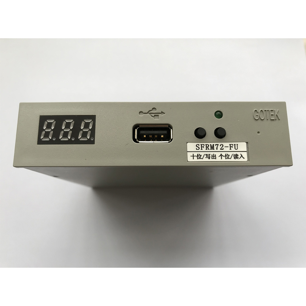 SFRM72- 3.5 Inch 72KB USB Floppy Drive Emulator for Happy Embroidery Machine Industrial,1 * USB Emulator,Grey white