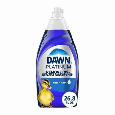 (2 Pack) Dawn Platinum Liquid Dish Soap, Dishwashing Liquid, Grease Removal, Fresh Rain, 26.8oz