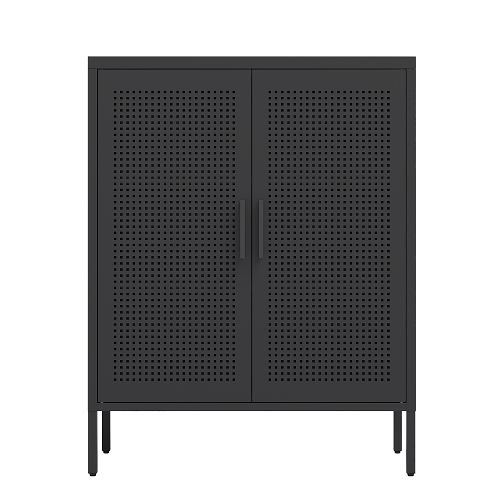 M optimized Steel Storage Cabinet with Hollow Door, Adjustable Shelves, Garage Cabinet File Cabinet for Home Office Garage, 31.5" x 15.75" x 39.96"