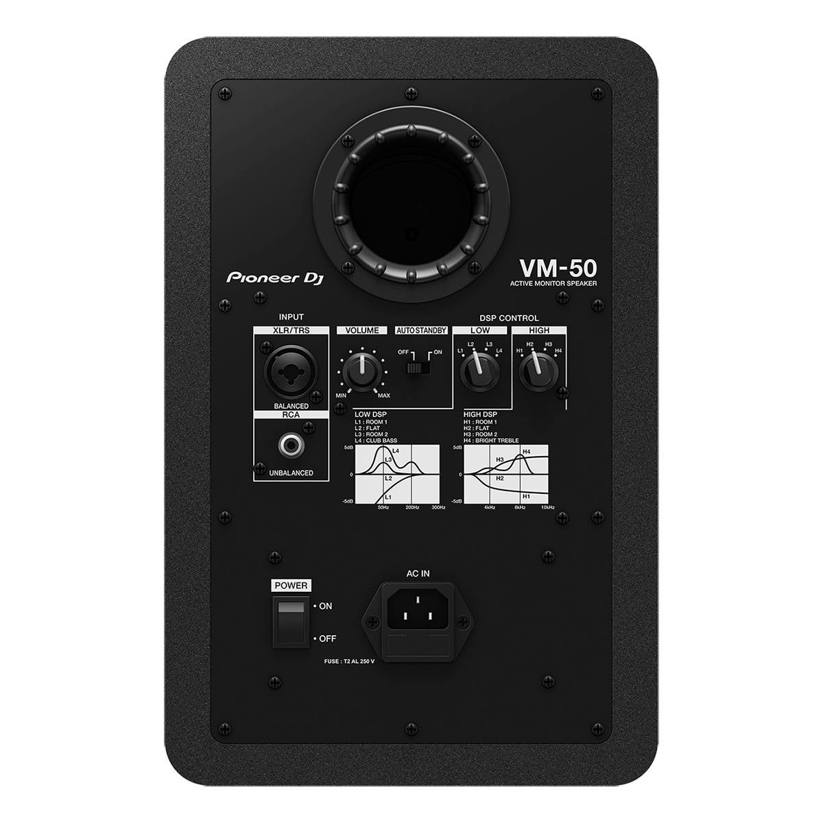 Pioneer DJ VM-50 5" Active Monitor Speaker (Each), Black