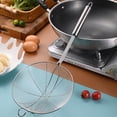 thumbnail image 7 of Stainless Steel Slotted Spoon with Wooden Handle - 8 Inch Large Perforated Skimmer Strainer for Frying, Pasta, Noodles, Soup, Hot Pot, Draining Food, Kitchen Cooking Utensil with Hook, 7 of 7