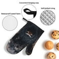 thumbnail image 3 of Cauagu Majestic Black Yak Print Oven Mitts and Pot Holders 4 pcs Set,Extra Thicken Long Kitchen Oven Glove Potholders BBQ Gloves-Oven Mitts and Pot Holders(11 Inch), 3 of 6