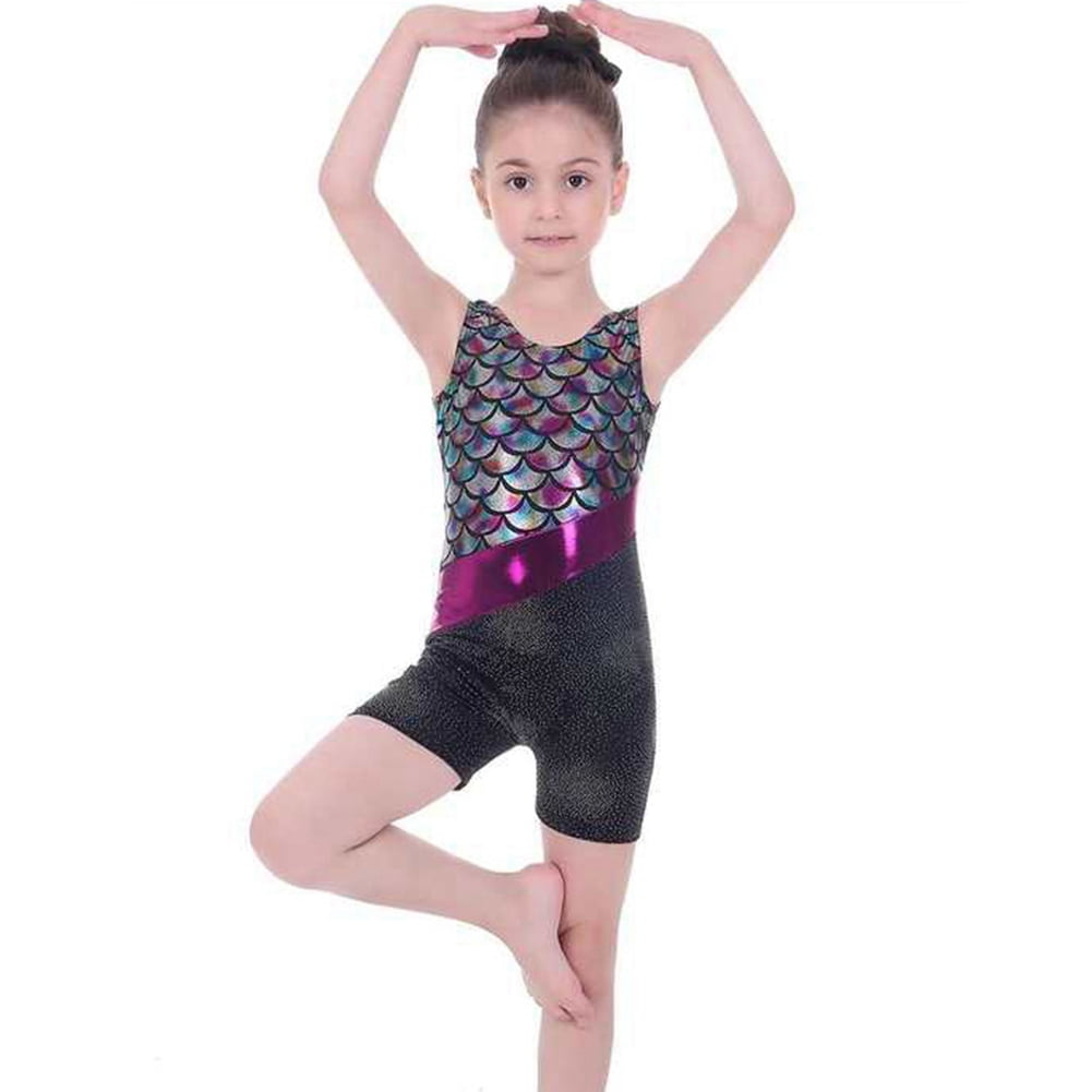 Little Girls Gymnastics Leotards Leotard Kids Black Shorts Dance