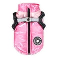 thumbnail image 2 of Luxtrada Pet Printed Cold Weather Coat Harness Pet Winter Warm Outfit Padded Jacket For Small Medium Puppy Dogs (Pink,L), 2 of 10