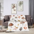 thumbnail image 3 of Super Soft Anti-Pilling Flannel Bed Blankets, Autumn Leaves Cozy Fluffy Warm All Seasons Throw Blanket for Sofa Bedding, 80"x60", 3 of 8