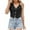 Black, variant on Women's Denim Waistcoat Slim Fitting Vintage Sleeveless Button up Jackets Tops with Pockets Denim Cropped Vests Ladies Jean Jacket Black S
