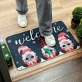 thumbnail image 1 of 1PCS Christmas Decoration Doormat Farmhouse Happy Doormat Christmas Doormat Autumn Indoor Floor Mat Low Profile Entrance Rug Autumn Holiday Mat Christmas Non Visual Area Rugs for Living Room, 1 of 4