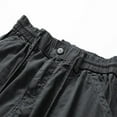 thumbnail image 6 of LYMAYTER‌ Cargo Shorts for Men Lightweight Summer Hiking Shorts Breathable Elastic Waist Work Shorts 28-38, 6 of 10