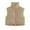 Khaki, variant on Puffer Vest Women Sevevn Womens Cropped Puffer Vest Padded Stand Collar Zip Lightweight Sleeveless Outwear Gilet Jacket Waistcoat