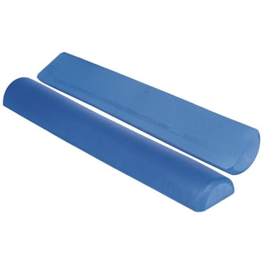 Half Round Foam Roller, 3" dia. x 36" - Blue (Professional Gym Quality) by EcoWise