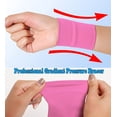 thumbnail image 2 of 1Pair/2Pairs/3Pairs Men & Women Compression Wrist Sleeve Wrist Brace Wrist Supports Wrist Wraps Elastic Wristbands for Tennis, Tendonitis, Carpal Tunnel, Tattoo Cover Up Bands, 2 of 5