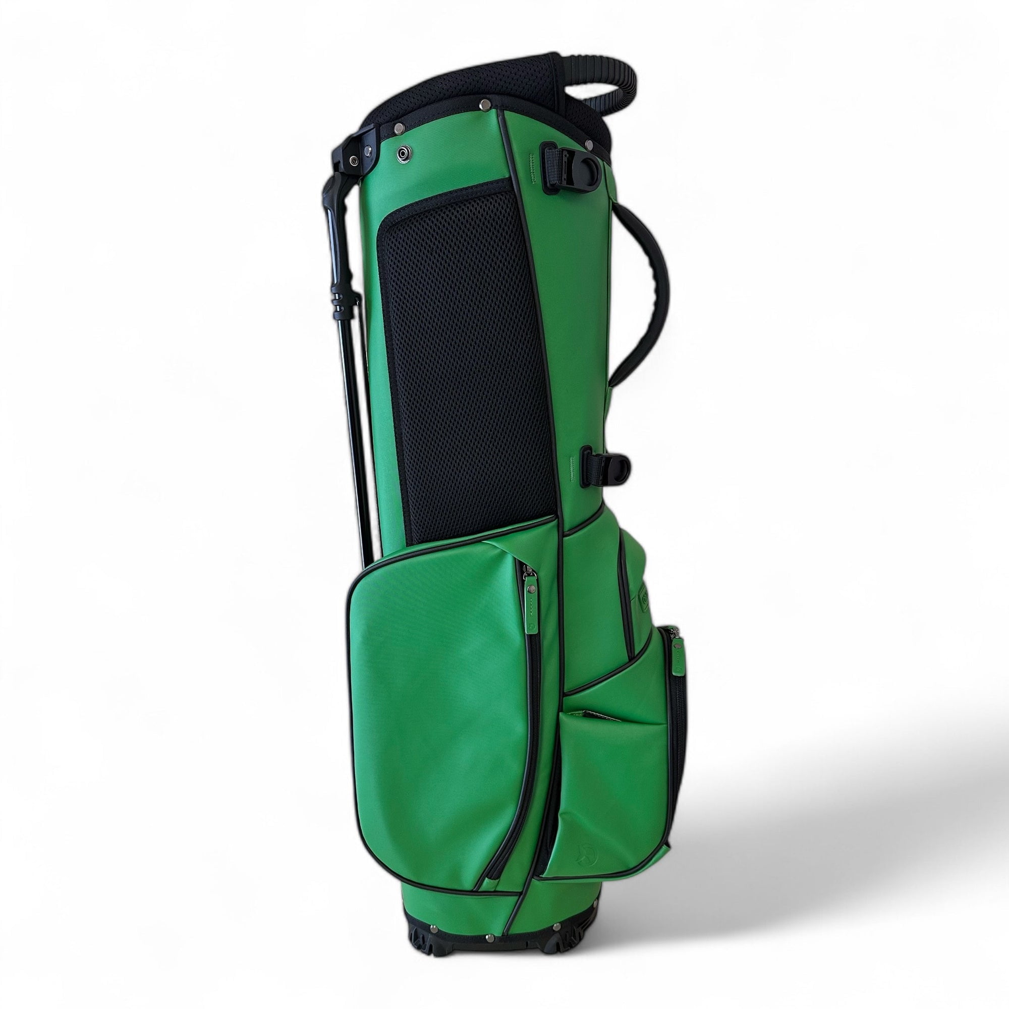 NEW Orca Golf Dorsal 2 Synthetic Leather Stand Bag 4-Way Top - August Green