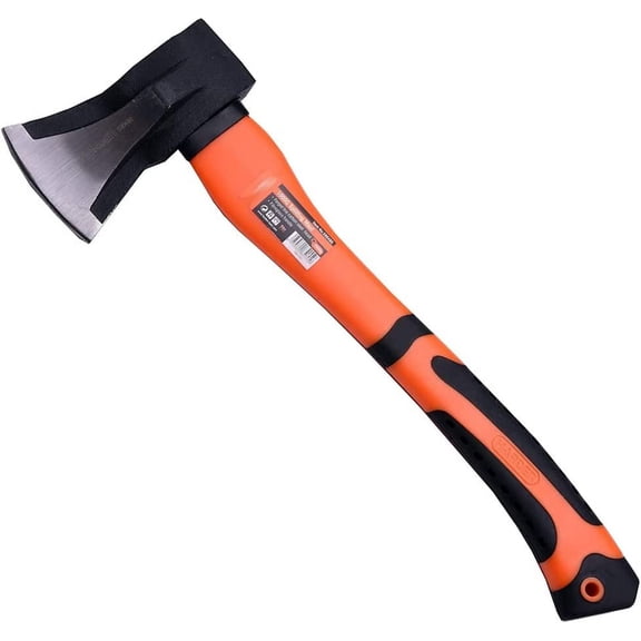 Wood Splitting Maul 17” - 3 lb. Axe and Sled Combined Ford Steel Head Splits Better Than Camp or Hatchet Kindling Splitter Rubber Sheath