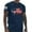 Navy, variant on UVEASISHA American Flag Tshirts for Men Short Sleeve 4th of July Patriotic T-Shirts Breathable Quick Dry Workout Tee Tops Blue XL