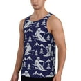thumbnail image 2 of Fuzoiu Abstract Skiing Print Men's Workout Tank Tops,Sleeveless Gym Shirt Quick Dry,Fitness Bodybuilding T-Shirt,Muscle Athletic Workout Tee-Medium, 2 of 7