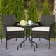 thumbnail image 4 of Costway Juego De 4 Sillas De Patio Al Aire Libre, De Ratán Con Cojines De Asiento Desmontables, Marco De Metal Resistente, Reposabrazos, Silla De Mimbre Libre Para Patio, Porche, Terraza, Marrón, 4 of 5