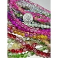 thumbnail image 4 of 8mm Glass Beads Bulk for Bracelets, DIY Jewelry Supplies, Christmas Gift for Beaders, Crackle, Assorted, 800 Pcs, 4 of 9