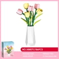 thumbnail image 7 of chanbrick Tulips Bouquet Building Set Compatible with Lego Flowers Home Decor Gift for Adults Women Girls 186 Pcs, 7 of 7