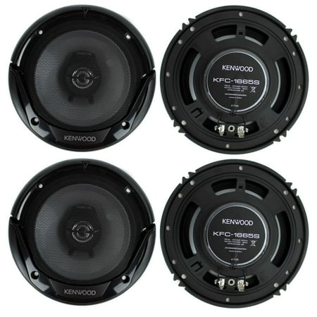 6 3/4 Inch Sexy Spike - Kenwood KFC-1666S 6.5 Inch 300 Watt 2-Way Car Audio Door Coaxial Speakers - 4 Speakers