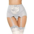 thumbnail image 3 of Porte-jarretelles en Dentelle pour Femmes, String en Maille pour Bas Cuisse, 3 of 3