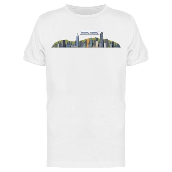 Hong Kong City Silhouette Tee Men's -Image by Shutterstock