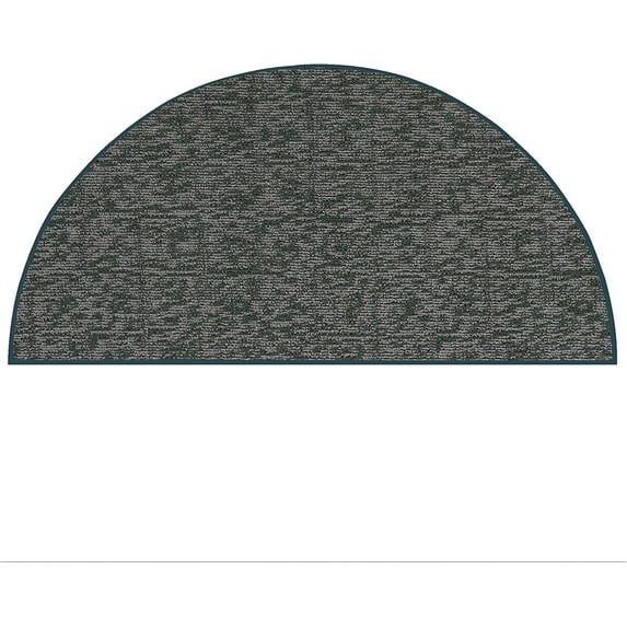 Indoor Outdoor custom size area rugs made in USA comes in Ten colors and Nine shapes rectangular,round,square,runners,oval,hexagon,octagon,half round - Green, 24" x 48" Half Round Area Rugs