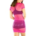 thumbnail image 2 of ToBeInStyle Women's CapSleeve Seamless Fishnet Dress, 2 of 6