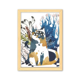 thumbnail image 1 of Tres Ojos Cat acuarela animal Cuadro de madera decorativa marco de casa A4, 1 of 3