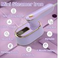 thumbnail image 3 of Uuiauoio Portable Handheld Garment Steam Iron, 1000w Handheld Steam Iron Travel for Clothes, Clothing Irons for College Dorm Home Sewing, Portable Travel Steam, 3 of 5