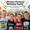 thumbnail image 4 of Boys Short Sleeve Birthday T-Shirt – Video Gamer Graphic Tee, Cotton Fun Party Shirt, Sizes S-XL, 4 of 7