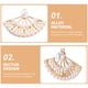 thumbnail image 4 of KAKOWELY 10 piezas de dijes de abanico antiguos, accesorios para hacer collares, colgantes hechos a mano., 4 of 4