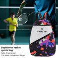thumbnail image 3 of LJNYFDC Tennis Bag Junior Tennis Racket Bag Waterproof High Capacity Compartmentalized Oxford Case for Badminton Rackets and Outdoor Sports, 3 of 6